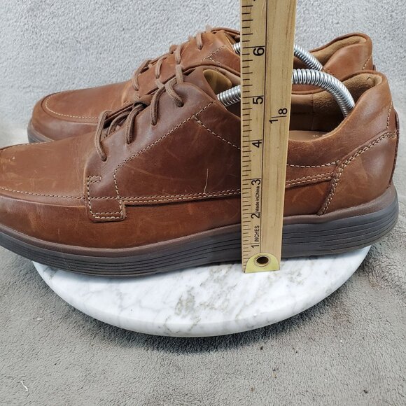 Clarks Shoes Mens Size 12 Unstructured Un Abode Brown Lace Up Oxfords main image 7